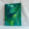 Acrylic Pouring - Acrylic Fluid Painting "Blue-Green Water" Unikat (144)