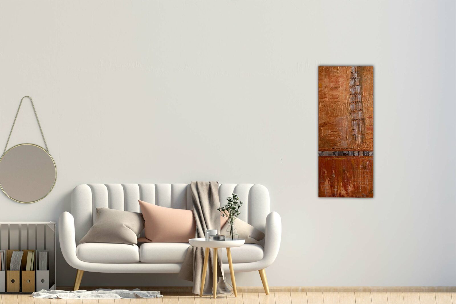 Abstraktes Gemälde "Daydream" Bronze - Unikat - 188