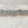 3er-Set, abstrakte Acrylbilder "Loft Silver cracks" Unikat (253)